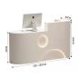 Preview: 360 Home Furnishing Store Kassierer Kleine Theke Ladentheke Empfangstheke Rezeption Empfangstisch Rechts